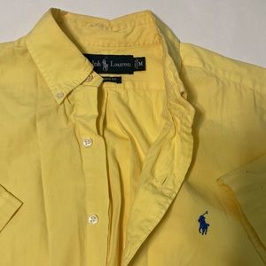 Polo by Ralph Lauren Yellow Short Sleeve Button-up